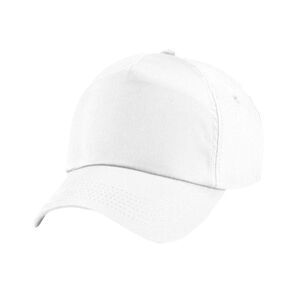 Beechfield Childrens/Kids Original 5 Panel Cap / White